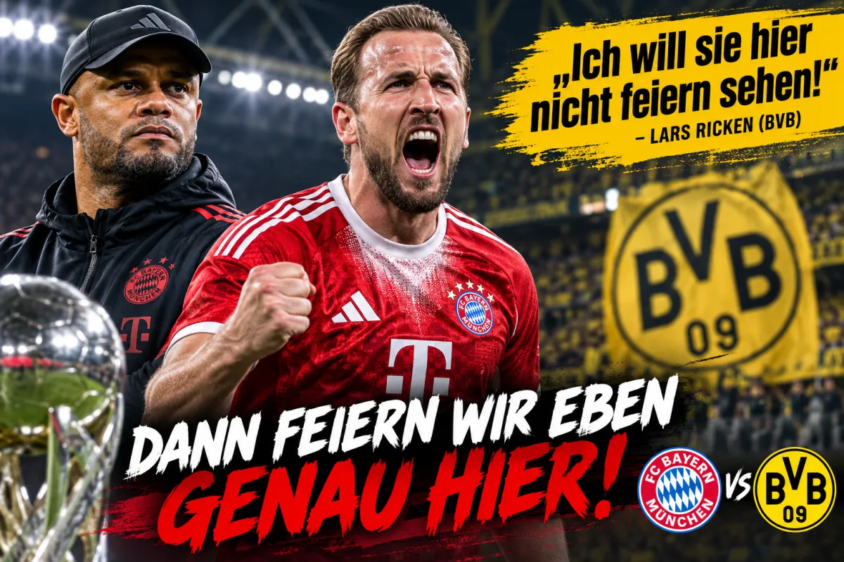 Dortmund provoziert Bayern: „Ich will sie hier nicht feiern sehen!“ – jetzt gibt es nur eine richtige Antwort!